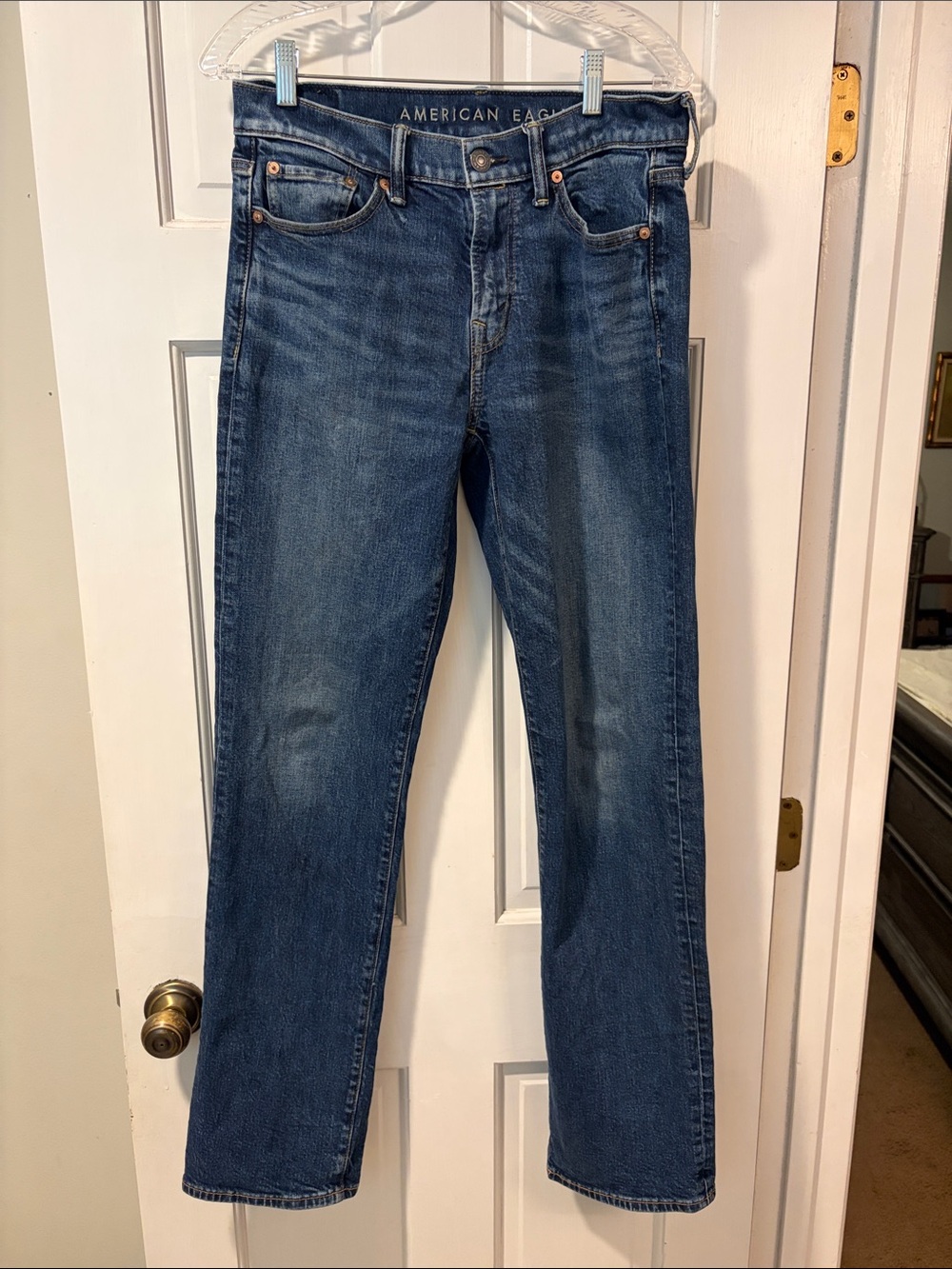 American Eagle Outfitters Men’s Dark Blue Straight Jeans 30/34